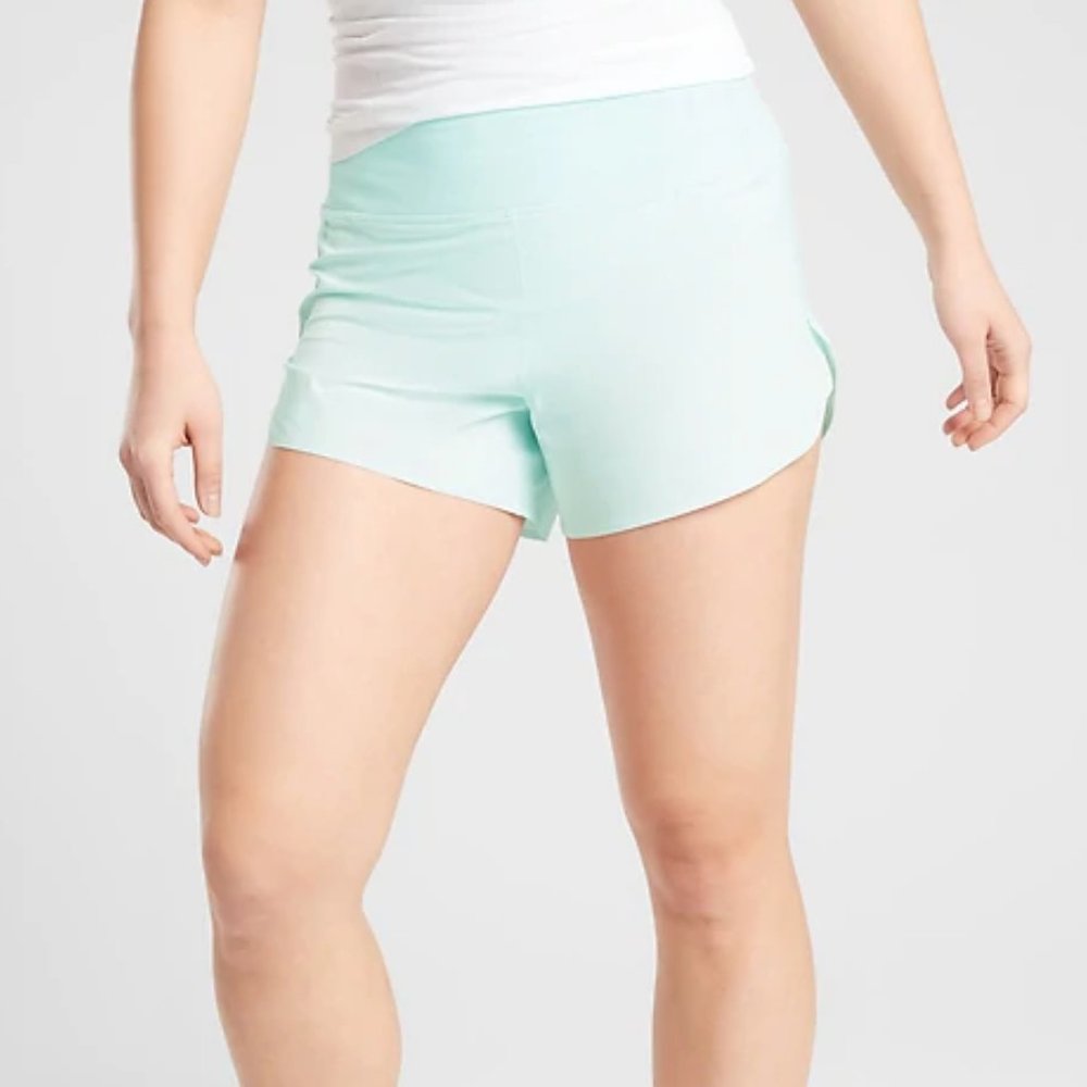 NWOT Athleta Blue Run With It 3.5" Shorts - Picture 3 of 10